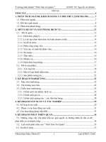 luận văn quản trị tài chính  Phân tích kế hoạch tài chính của Trúc Quán