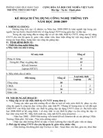 KẾ HOẠCH CNTT 2008-2009