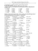 một số đề + đáp án thi hsg tiếng anh 9