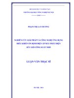 Nghiên cứu giải pháp và công nghệ ứng dụng điều khiển ổn định điện áp máy phát điện sức gió công suất nhỏ