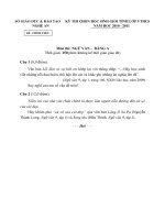 đề thi chọn HSG môn văn-lớp 9- có đáp án