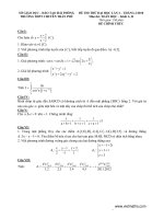 Đề thi thử ĐH khối D và đáp án của trường THPT chuyên Trần Phú -Hải Phòng