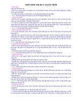 TRÒ CHƠI THI ĐUA NGOÀI TRỜI