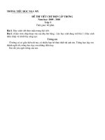 De thi VS-CD cap truong