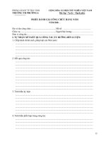 Phiếu đánh giá công chức (không dạy lớp)