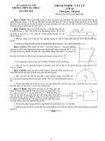 Đề thi Olympic Lý ĐP lớp 10 năm 2009-2010
