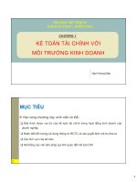 Chương 1 Kế toán tài chính với môi trường kinh doanh (Môn Kế toán doanh nghiệp)