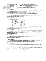 Đề thi HSG tỉnh môn Hóa