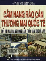 Cẩm nang rào cản thương mại quốc tế đối với mặt hàng nông lâm thủy sản xuất nhập khẩu của Việt Nam