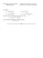 Đề kiểm tra 1 tiết chương 4 và đáp án