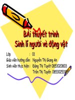 chương 4 Sinh lí tuần hoàn