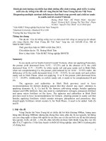 Đánh giá ảnh hưởng của thiếu hụt dinh dưỡng đến sinh trưởng, phát triển và năng suất của cây trồng trên đất cát vùng Duyên hải Nam Trung bộ của Việt Nam