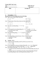 đề kt chương 2đại số lop 9 kt5