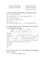 Đề HKII Tiếng Anh 8  - 11