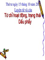 LT&C Từ chỉ hoạt động trạng thái, dấu phẩy