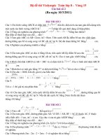 Đề thi Violympic  lớp 8 bài 2 vòng 15/2011