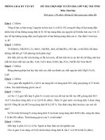 Đề thi HSG huyện Hóa 9 ( vòng II )