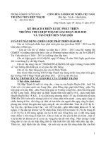 ke hoach chien luoc theo mau moi da duoc phe duyet