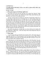 SKKN: VÀI BIỆN PHÁP GÓP PHẦN NÂNG CAO CHẤT LƯỢNG PHÂN MÔN TẬP LÀM VĂNLỚP 3