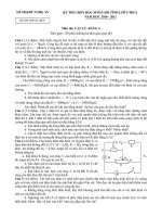 De thi mon Ly HSG tinh