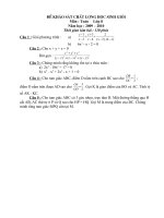 Đề thi HSG Huyện  Lộc hà năm 2009-2010