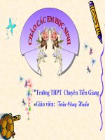 Giáo án điện tử khối 10 bài 9- Trần Công Huân