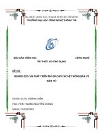 NGHIÊN CỨU VÀ PHÁT TRIỂN MÃ QR CHO CÁC HỆ THỐNG BÁN VÉ ĐIỆN TỬ