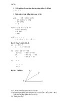 đề và bài giả -giữa kỳ II lớp 6