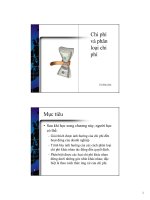 Chi phí và phân loại chi phí (Môn Kế Toán Quản Trị)