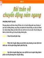 bài giảng về bài tập về chuyển động ném ngang