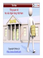 NỢ XẤU NGÂN HÀNG