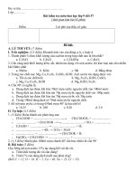 kiểm tra 1 tiết hóa 9 tiết 57