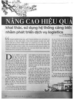 Nâng cao hiệu quả khai thác, sử dụng hệ thống cảng biển nhằm phát triển dịch vụ logistics