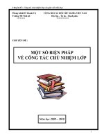 Chuyên đề công tác chủ nhiệm lớp