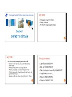 Chương 1 Chứng từ kế toán (Môn kế toán tài chính 3)