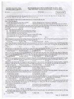 ĐỀ THI THỬ CHUYÊN TOÁN ĐẠI HỌC VINH (HÓA HỌC)
