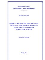 Nghiên cứu một số chỉ tiêu huyết học của lợn con sau cai sữa mắc hội chứng tiêu chảy tại một số trang trại trên địa bàn huyện văn lâm  hưng yên