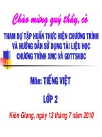 Tài liệu tập huấn môn T.Việt 2-XMC.ppt