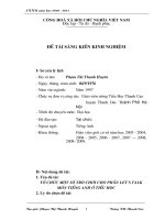 Tổ chức một số trò chơi cho phần Lets talk môn Tiếng Anh ở Tiểu học