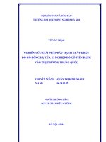 Nghiên cứu giải pháp đẩy mạnh xuất khẩu đồ gỗ đồng kỵ của xí nghiệp đồ gỗ tiến đăng vào thị trường trung quốc