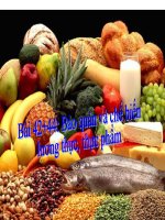bài 42+44: Bảo quản và chế biến lương thực, thực phẩm