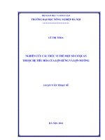 Nghiên cứu cấu trúc vi thể một số cơ quan thuộc hệ tiêu hóa của lợn rừng và lợn mường