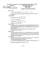 Đề thi HSG tỉnh môn Toán