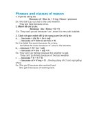 Phrases and clauses of reason