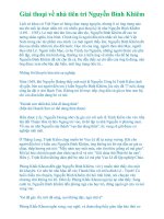 GIAI THOẠI VỀ TRẠNG TRÌNH NGUYỄN BỈNH KHIÊM