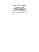 Bài toán khó kỳ 3