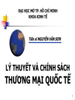 SLIDE Lý thuyết và chính sách Thương mại quốc tế Lý thuyết và chính sách thương mại quốc tế
