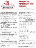 Ứng dụng của bất đẳng thức đơn giản