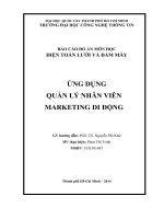 Tiểu luận môn điện toán lưới và đám mây ỨNG DỤNG QUẢN LÝ NHÂN VIÊN MARKETING DI ĐỘNG
