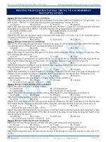 Phương pháp giải bài tập đặc trưng về Cacbohidrat